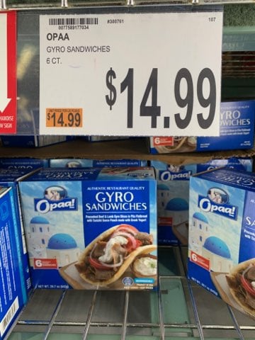 opaa gyro sandwiches