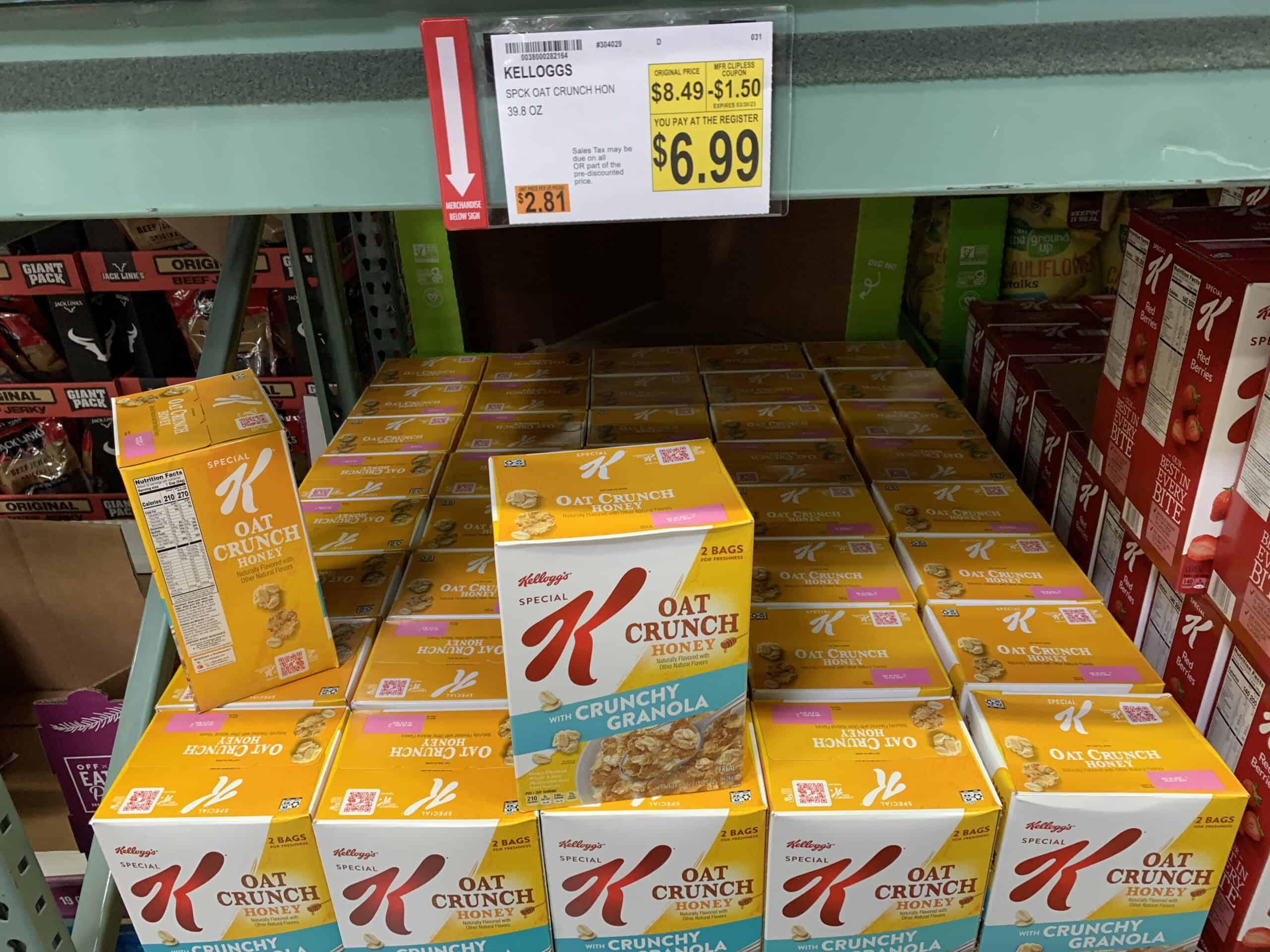 kellogg's special k honey at BJs
