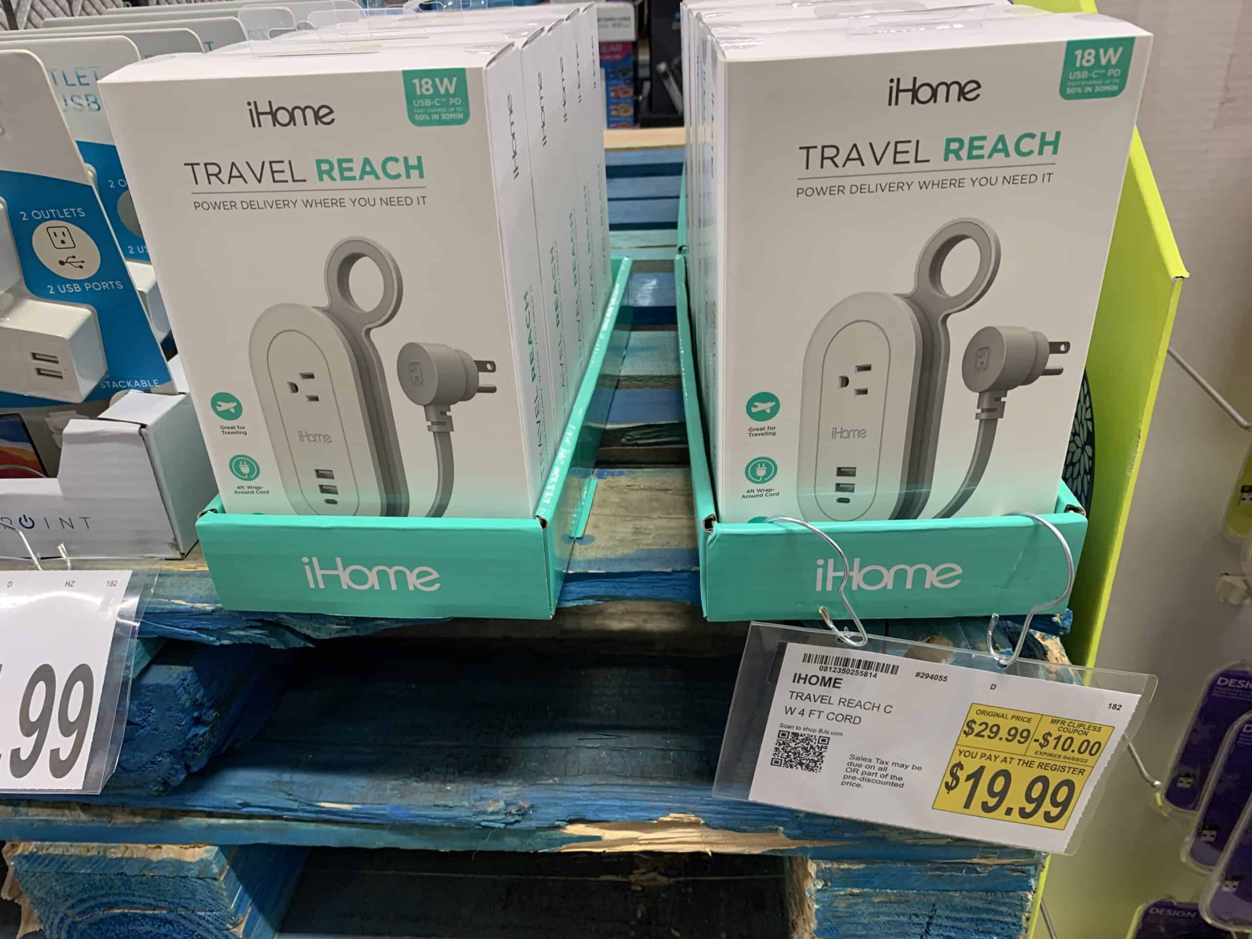 ihome travel reach power strip