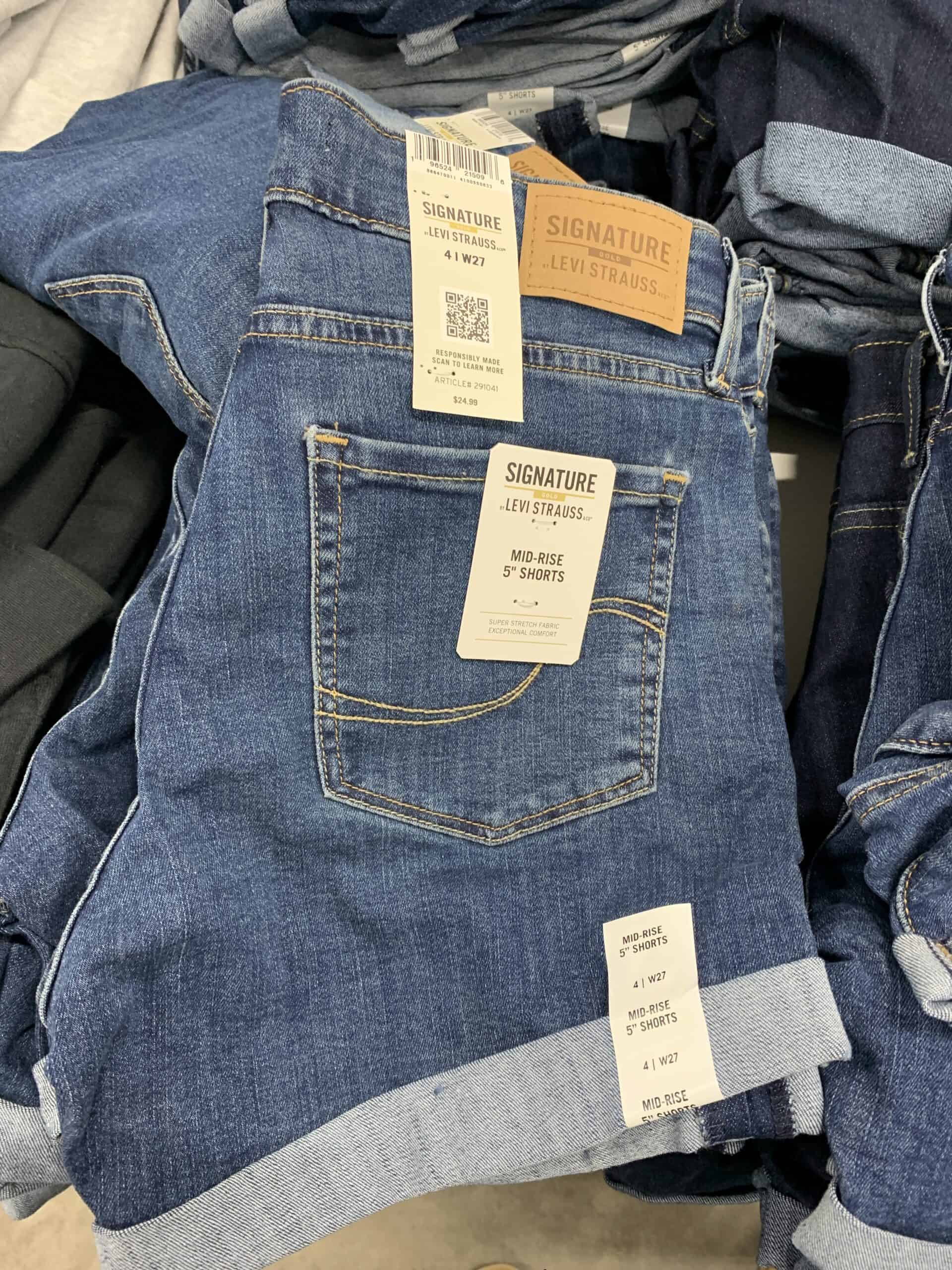levi signature midrise shorts at BJ's