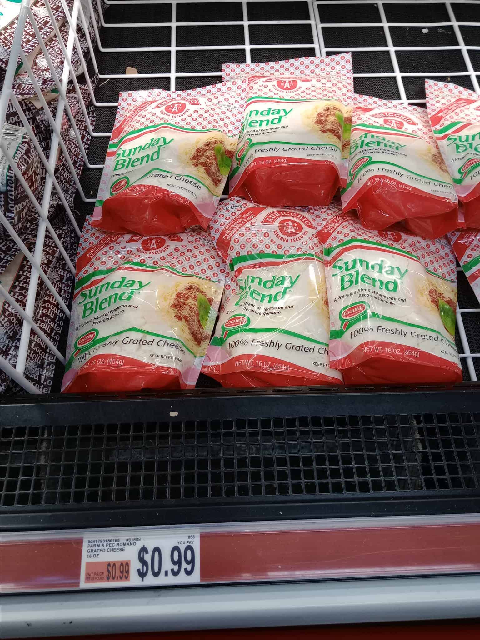 parmesean cheese at BJ's $0.99