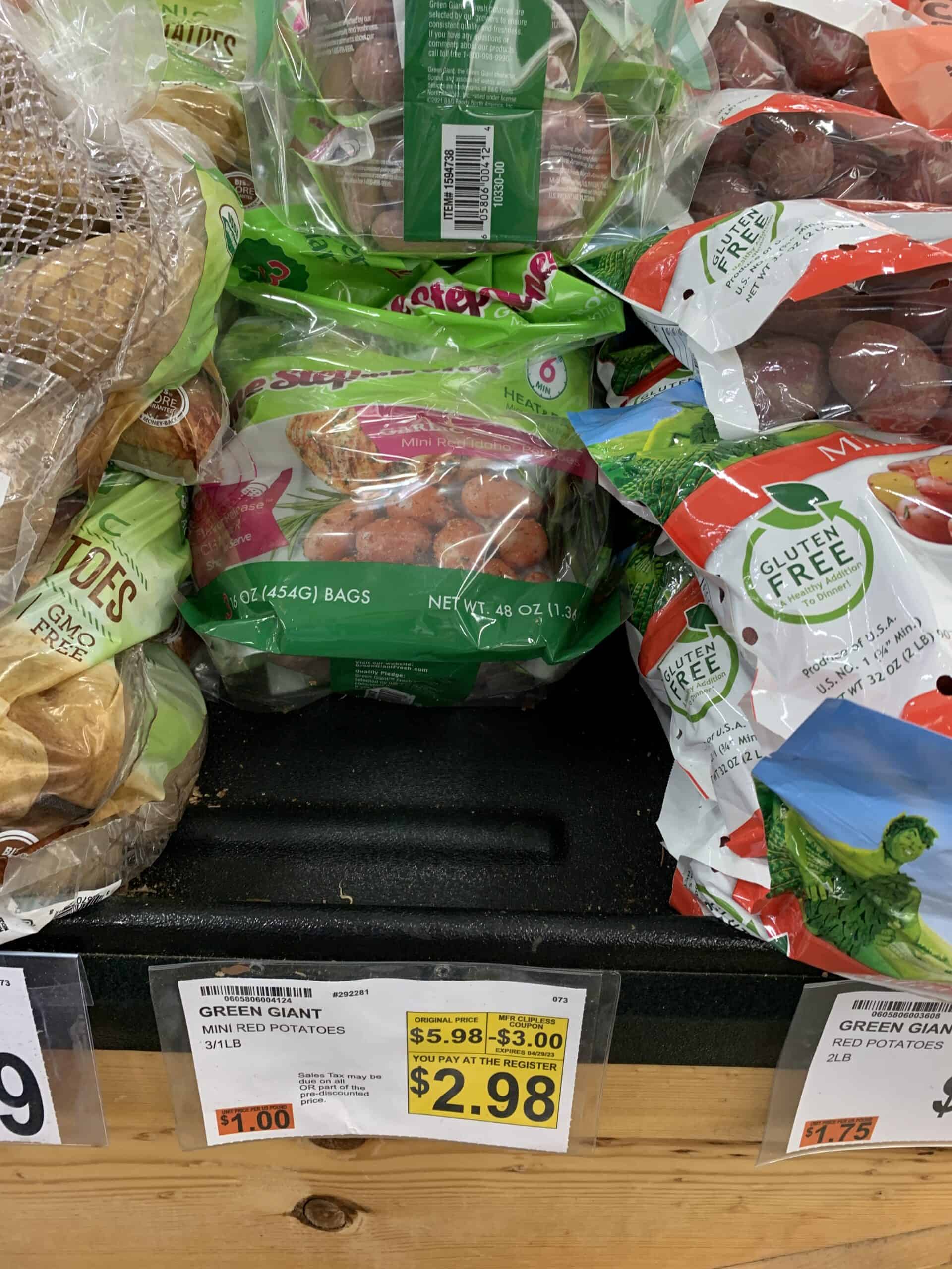 green giant mini potatoes at BJs