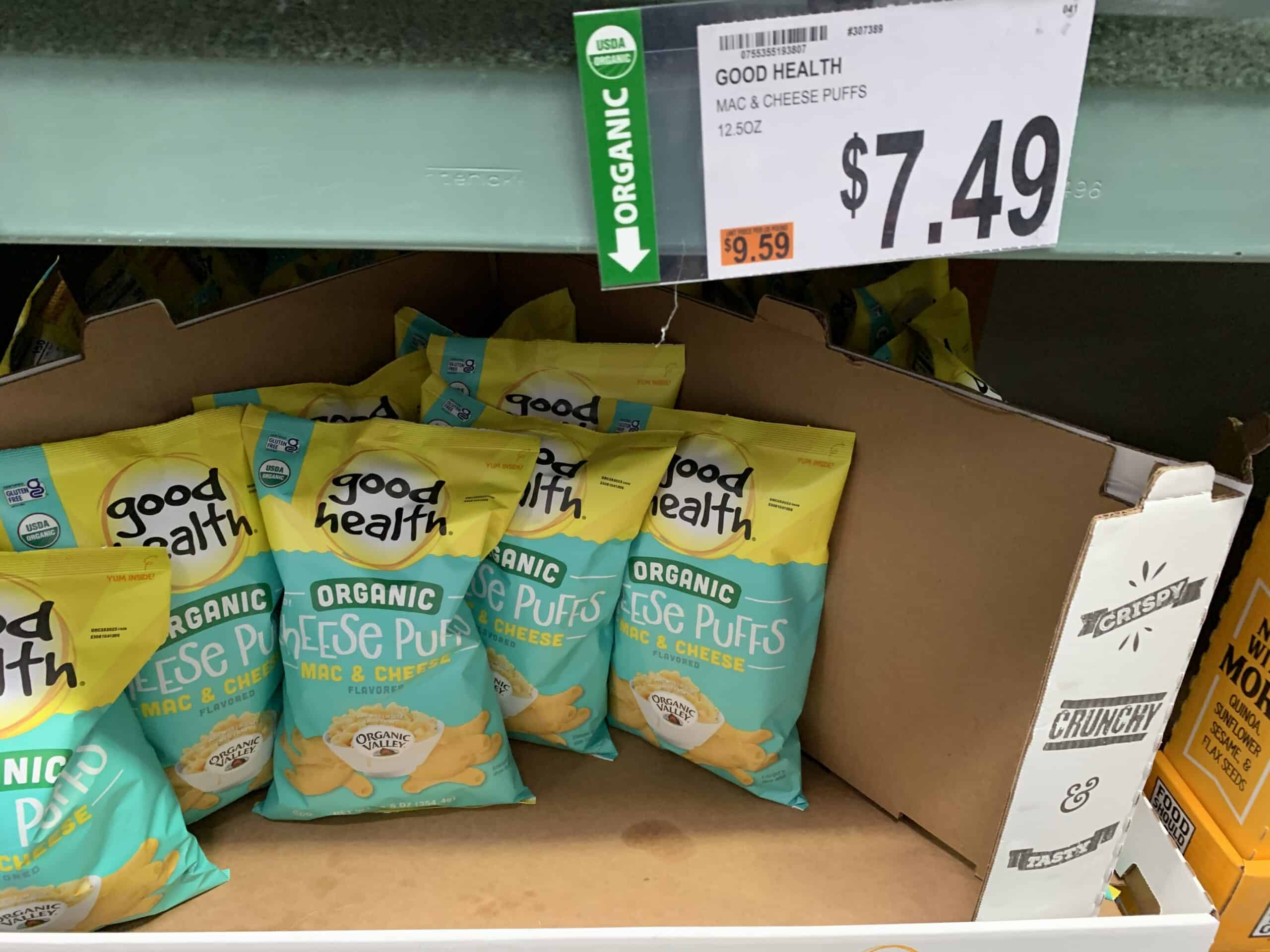 good health cheese puffs organic