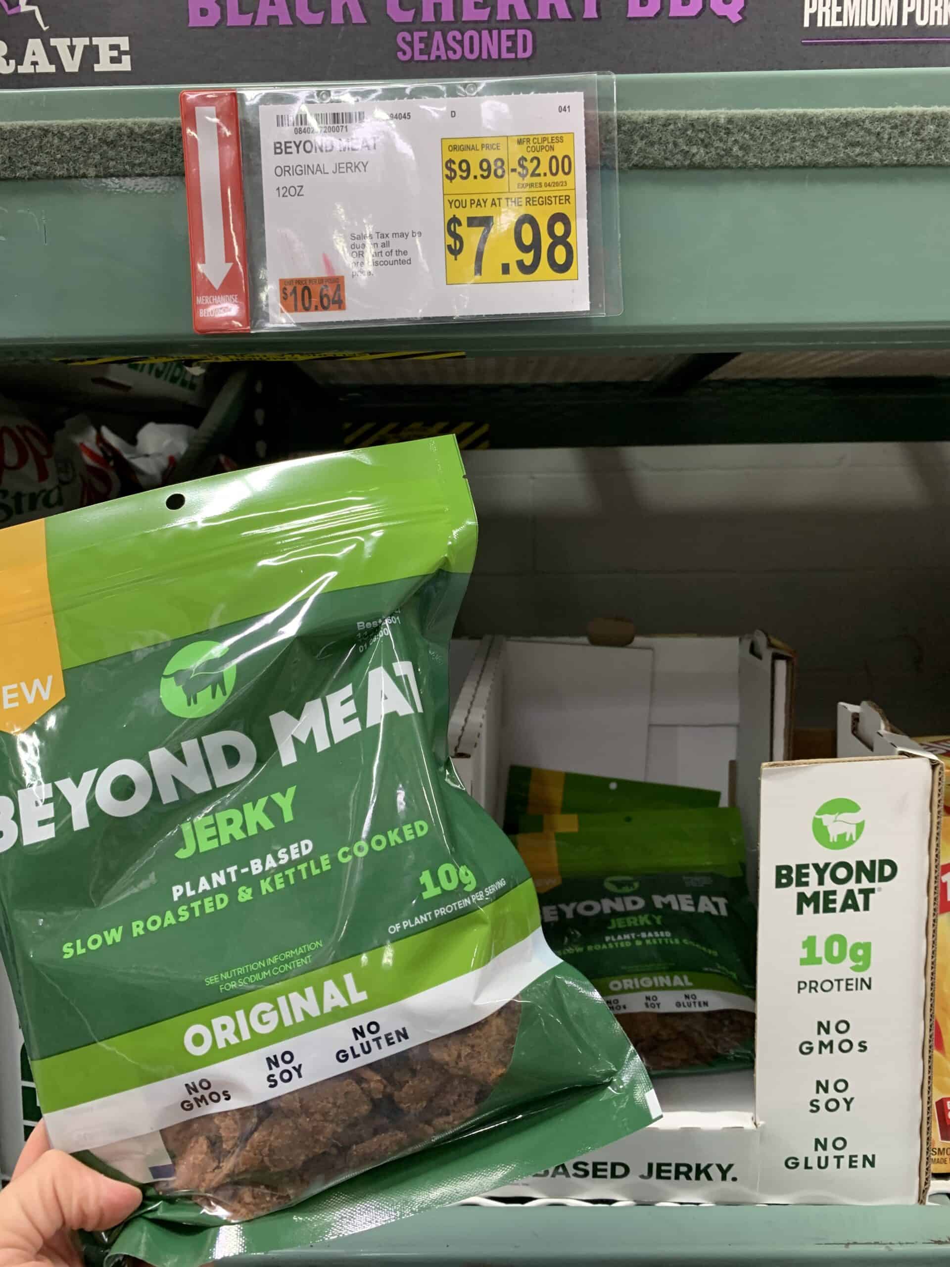 beyond meat jerky at BJs