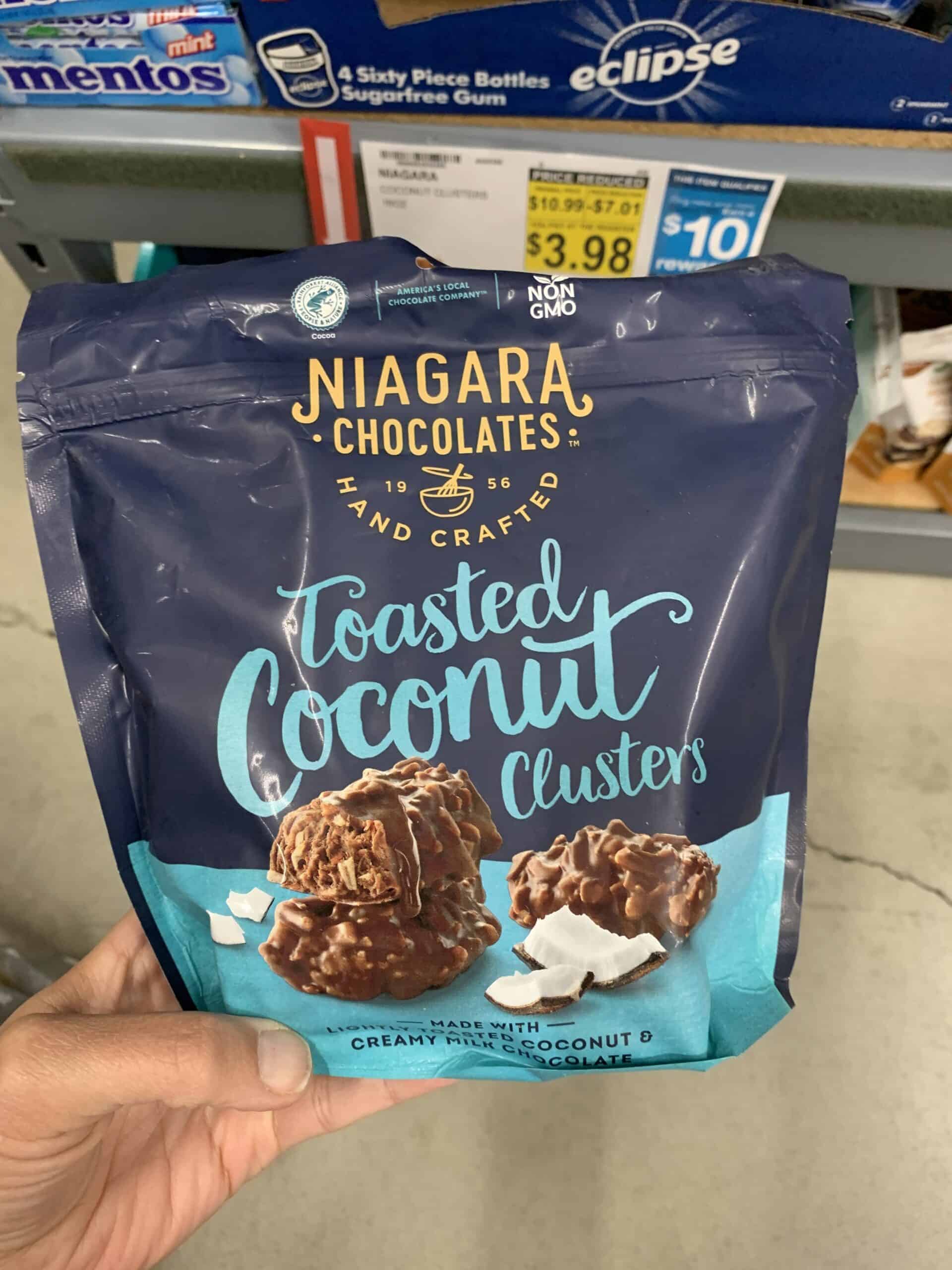 niagara chocolcate coconut clusters
