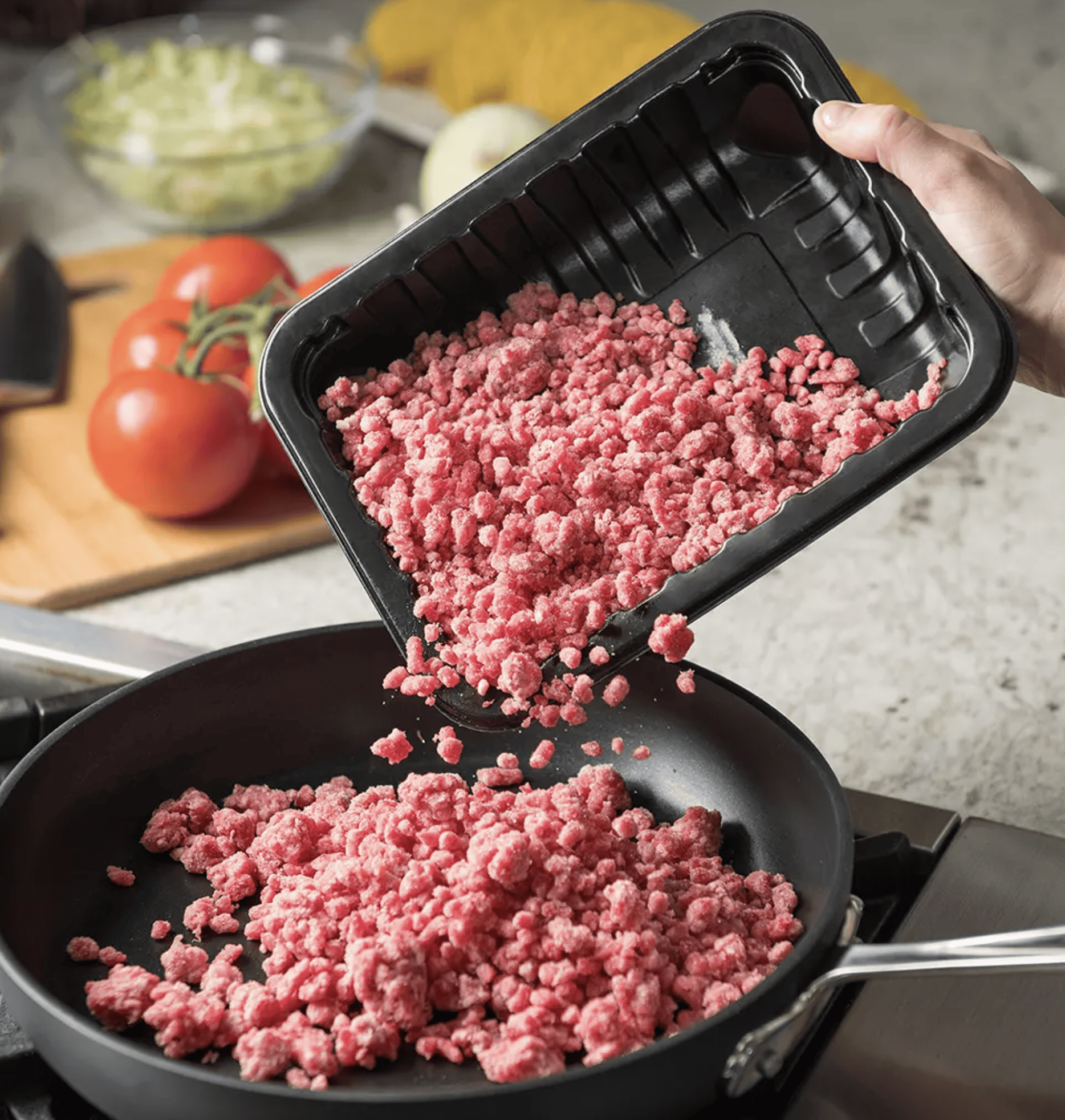 ground beef crumbles at BJs