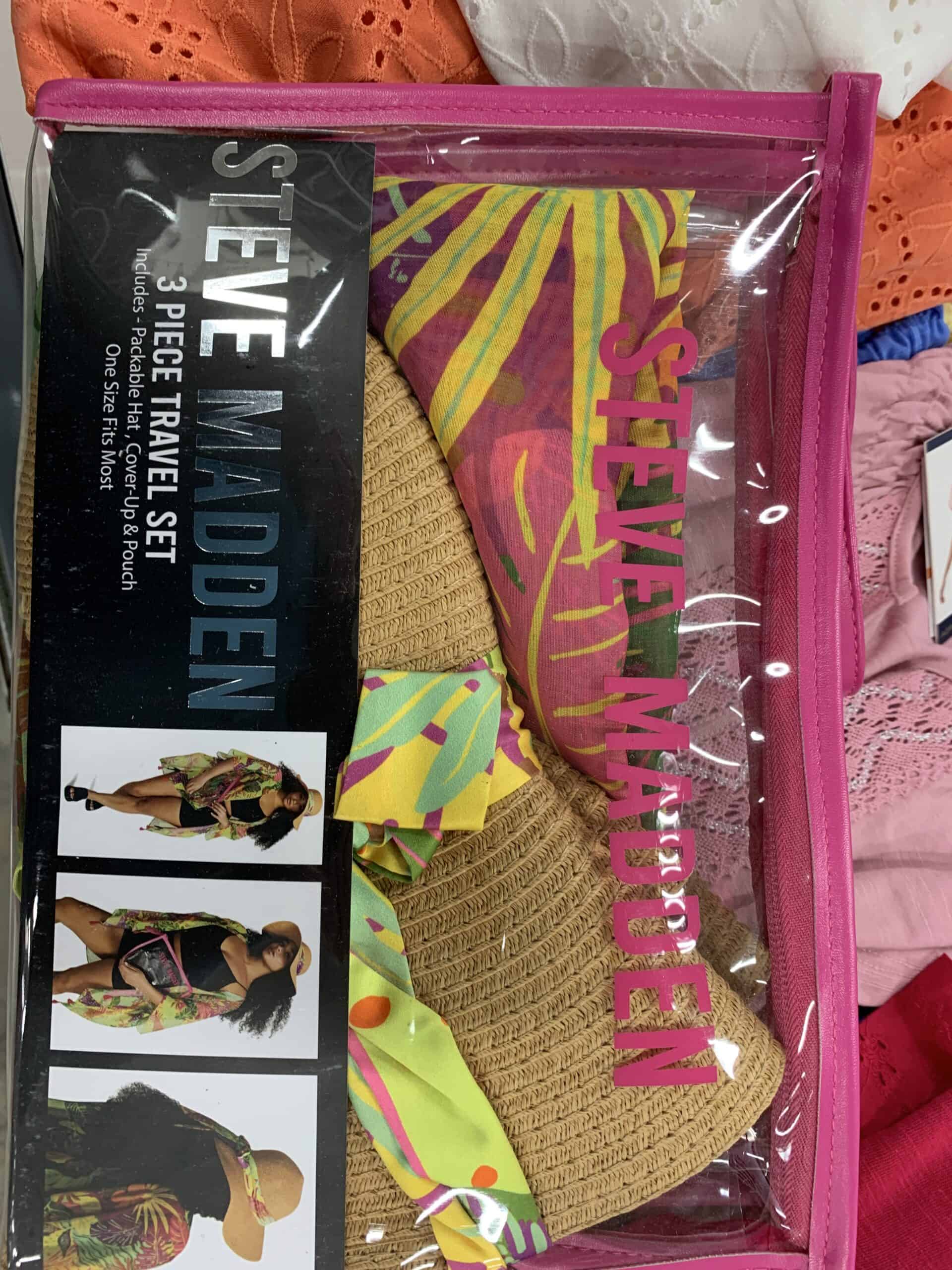 steve madden 3 peiuce travel set to the beach