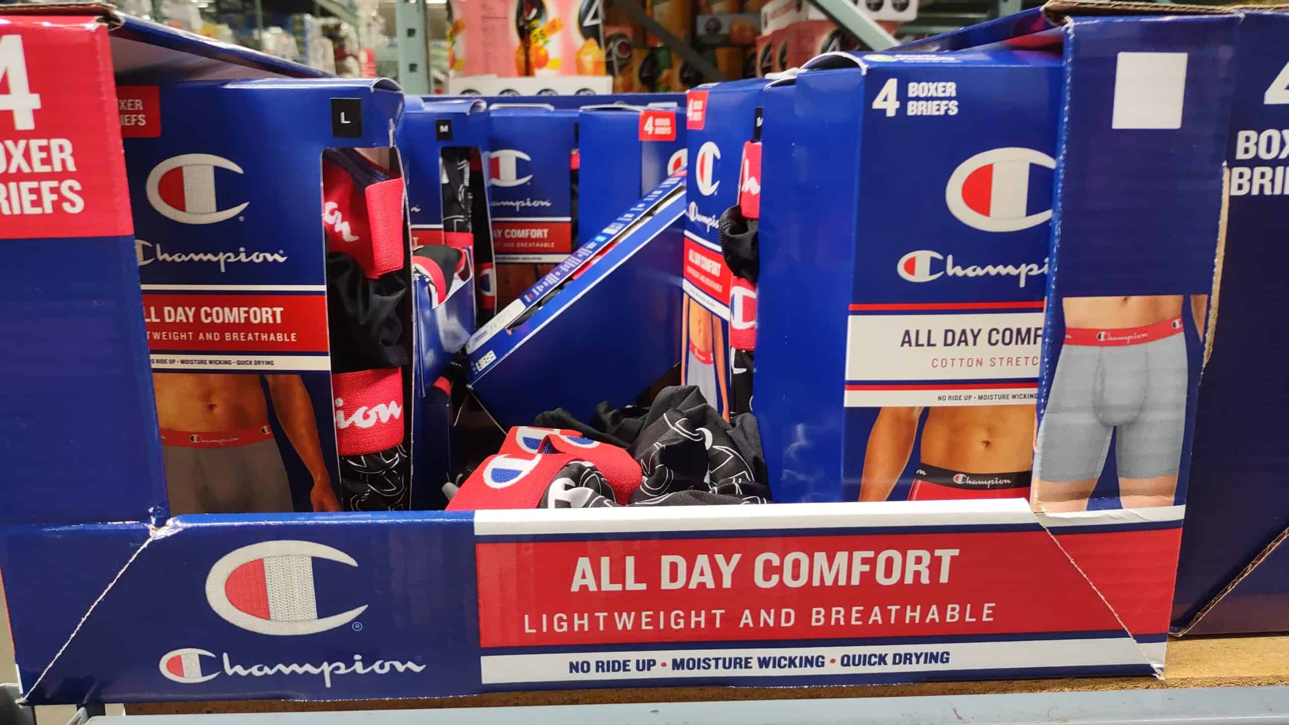 champion men's boxer briefs
