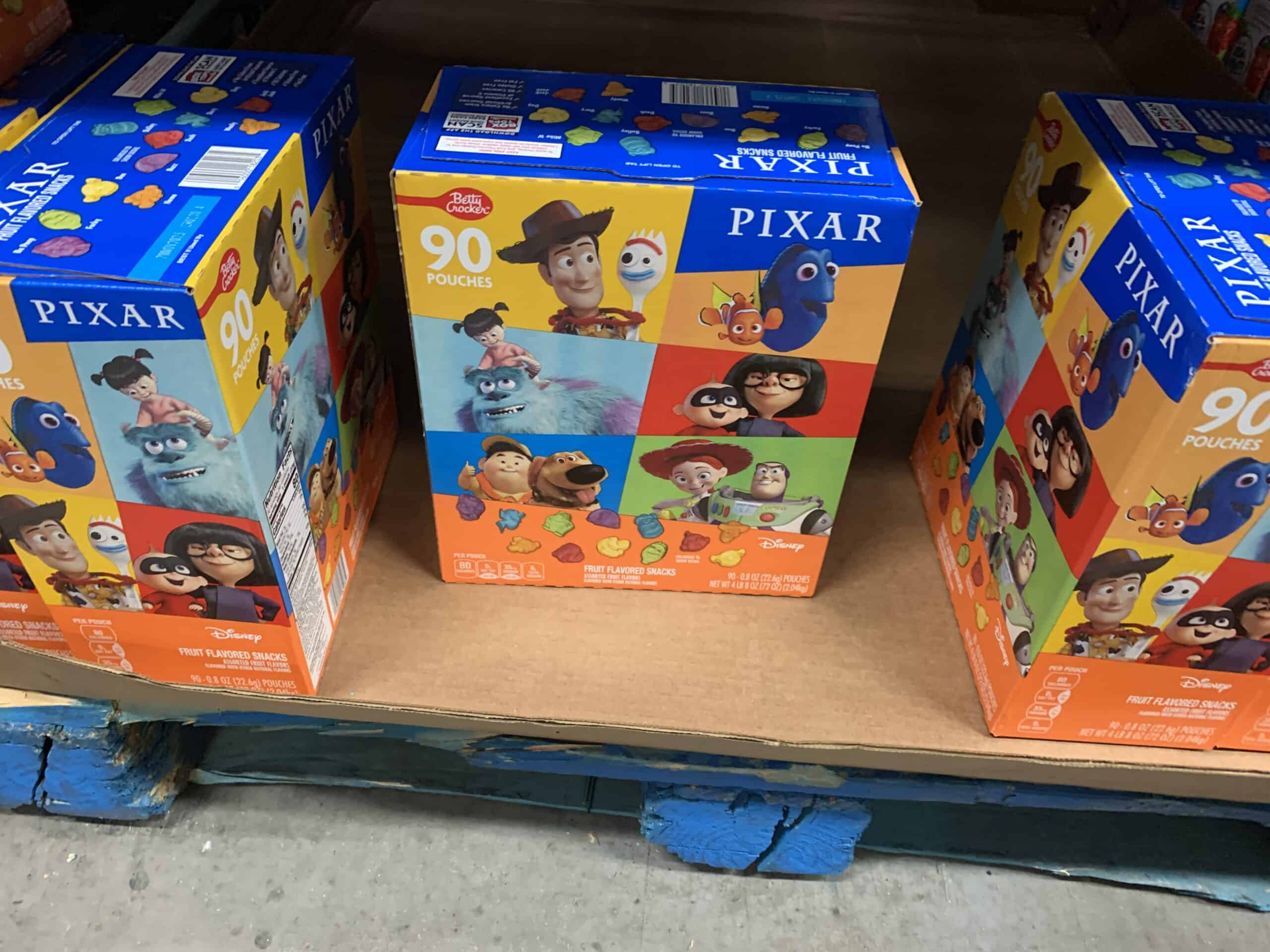 pixar betty crocker fruit snacks at