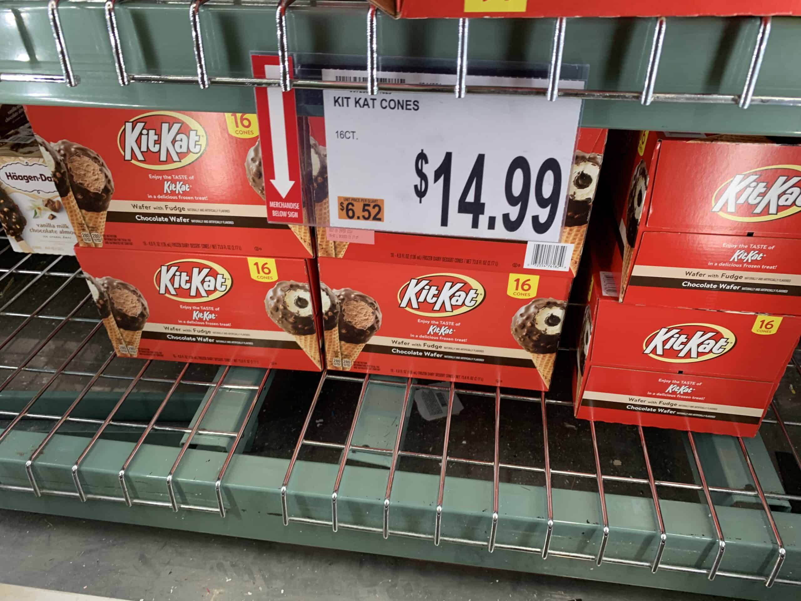 kit kat icecream bars at BJs