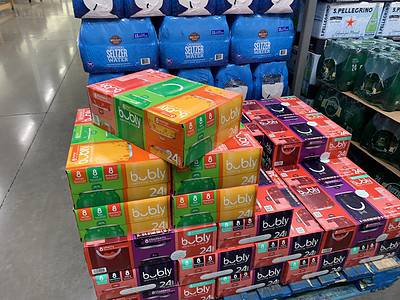 bubly on sale. at BJ's wholesale club