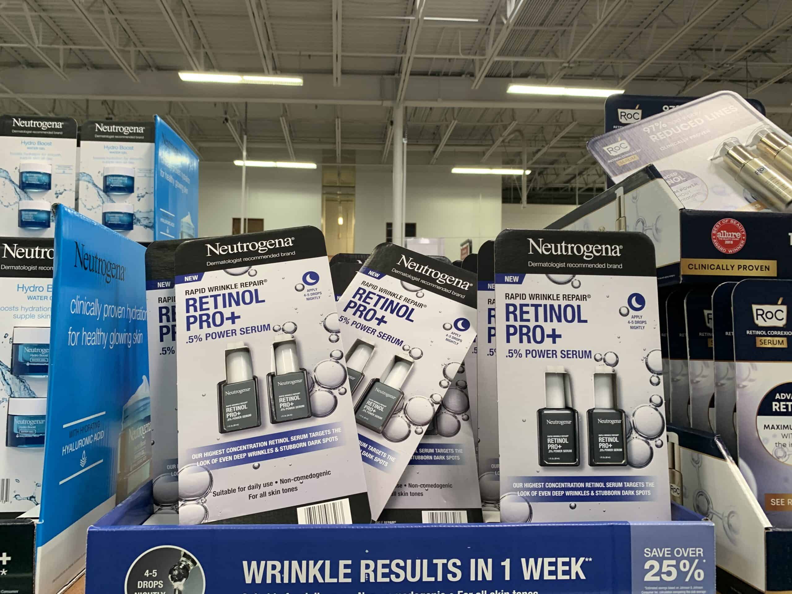 neutrogena retinol on sale at BJs