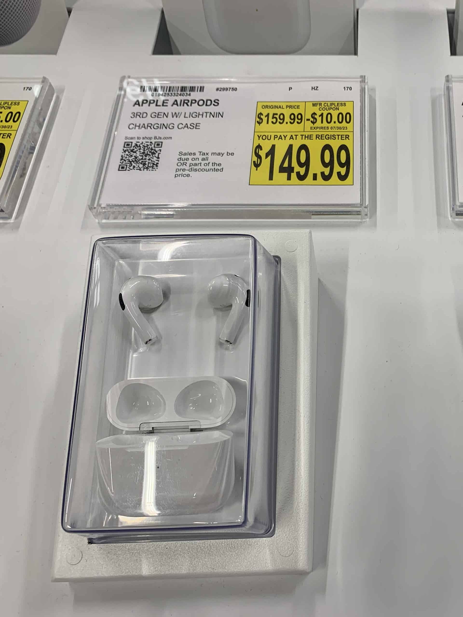 airpods apple at BJ's wholesale club