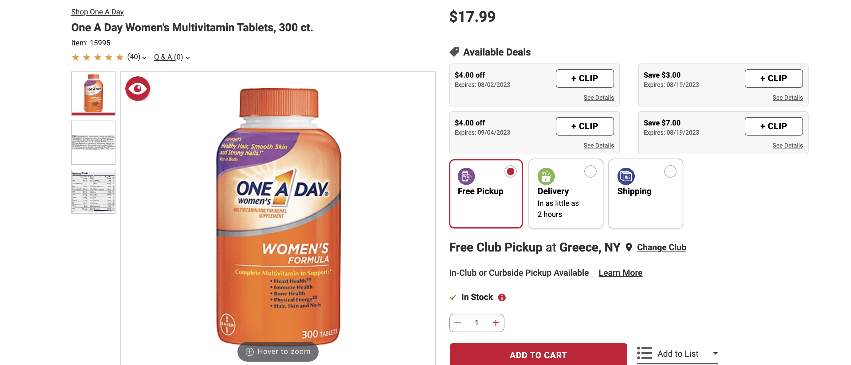 womens ond a day vitamins