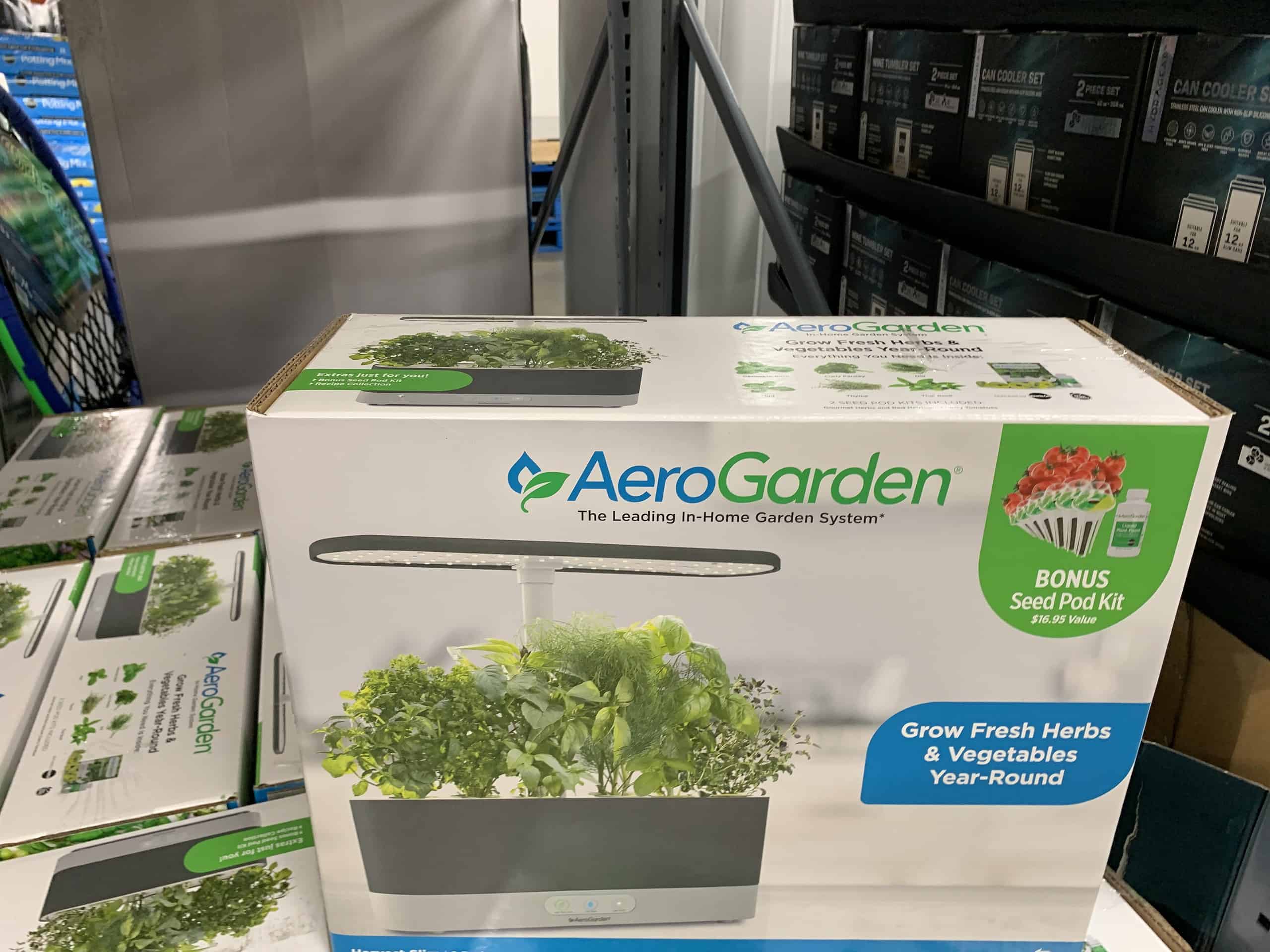 aerogarden with seed pods at BJs