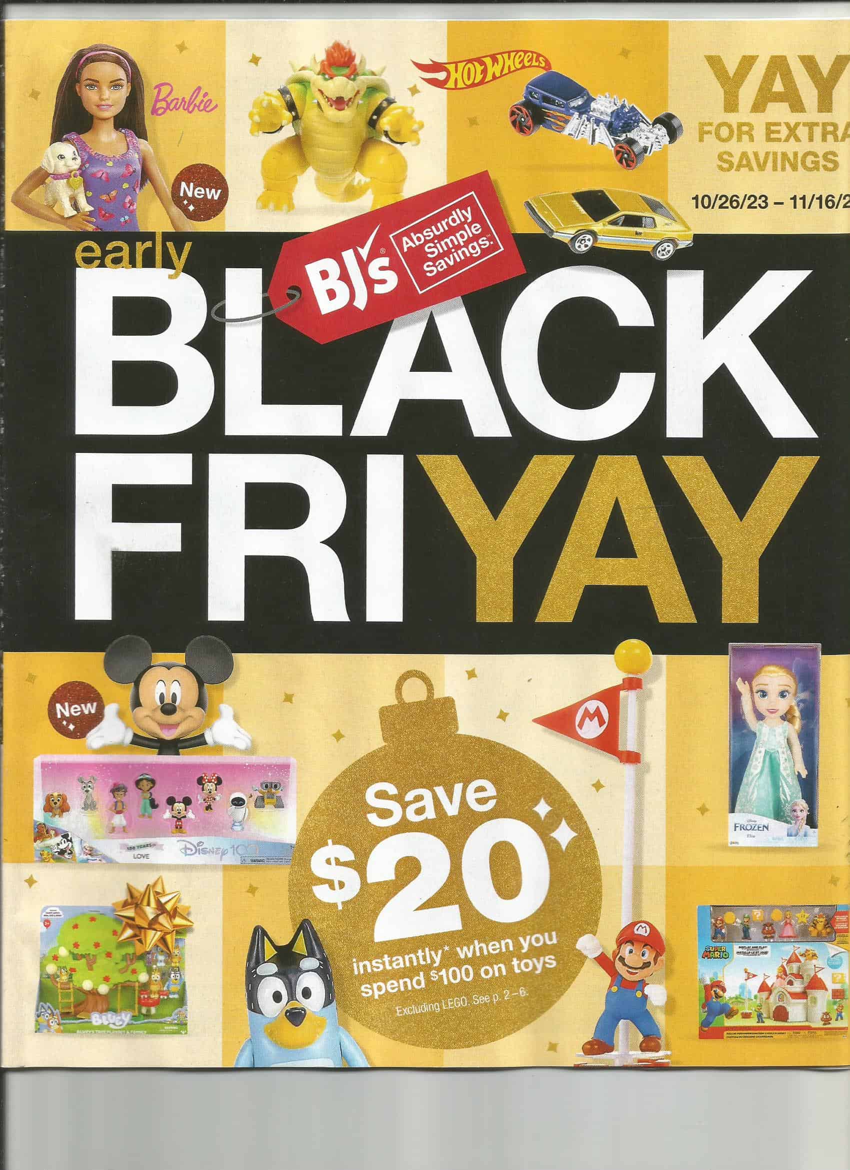 BJs early black friday ad for 2023