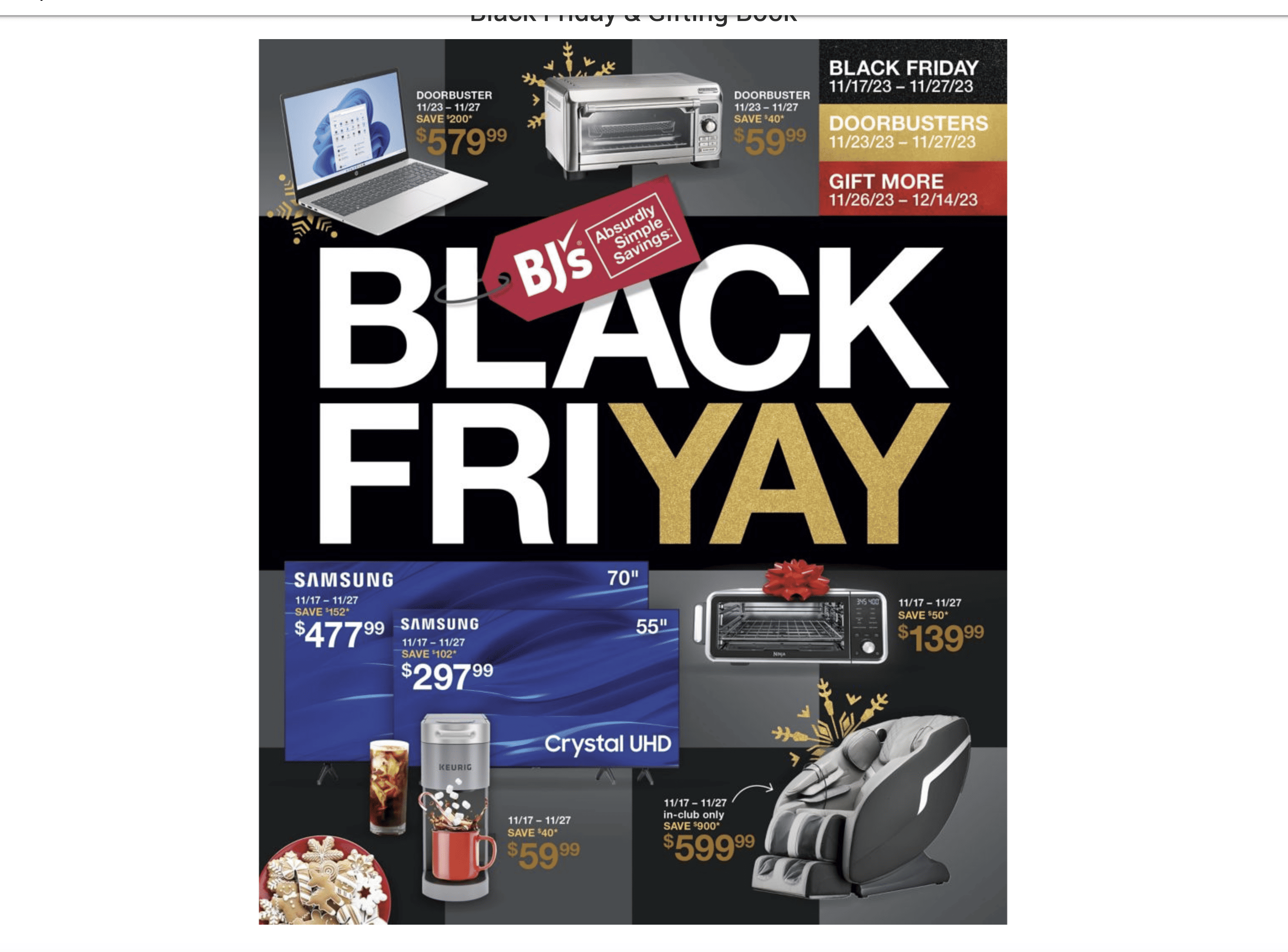 BJs black friday ad