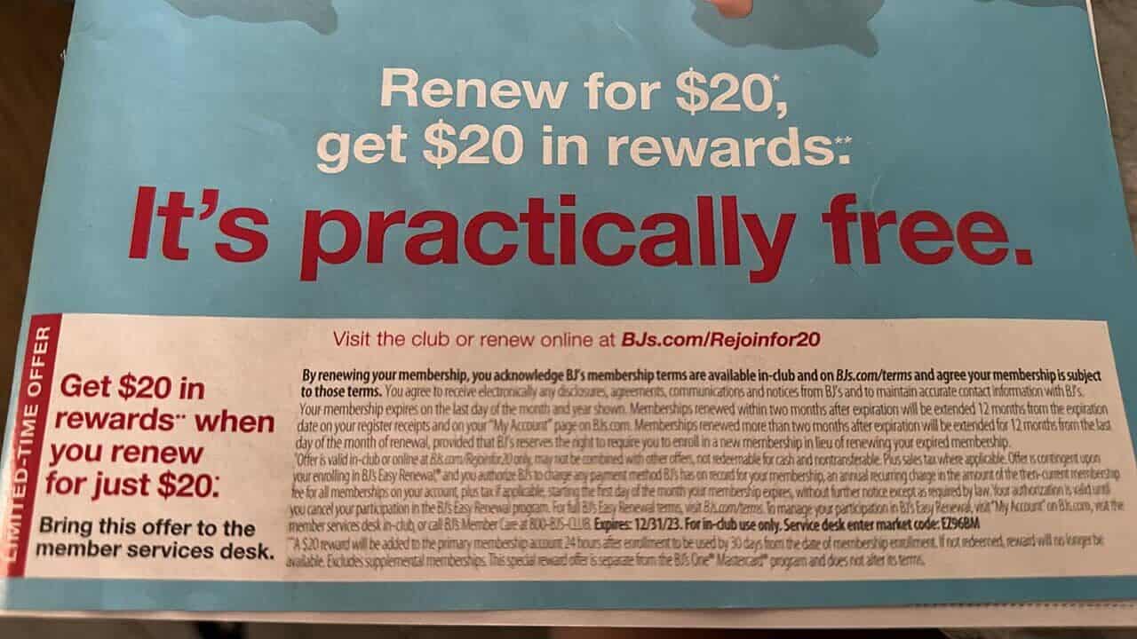Renew Bjs Membership For Dollar25 2023