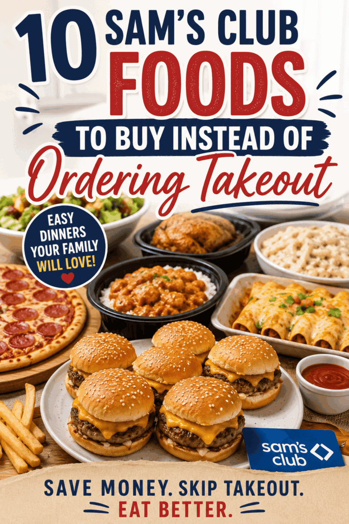 Delicious Sam's Club foods perfect for takeout and saving money.