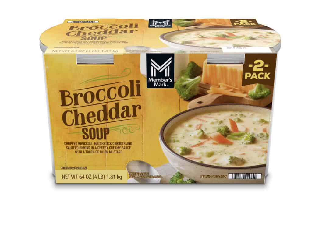 Broccoli Cheddar Soup box from Sam's Club at MyBJsWholesale.